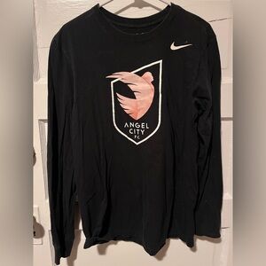 NWSL Nike Black Angel City FC Long Sleeve Tee — unisex Small women’s soccer